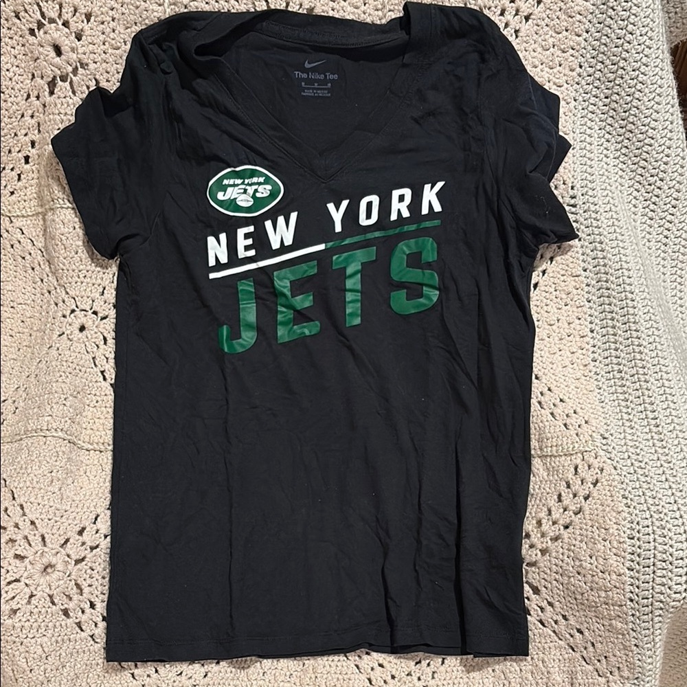 Nike Black and Green New York Jets Tee